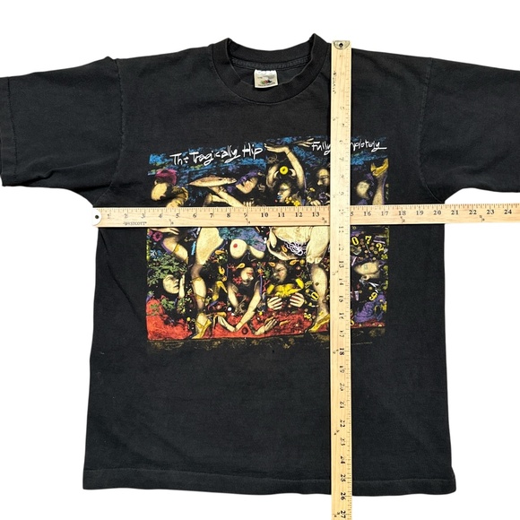 Vintage 90s Tragically Hip Fully Completely Tour Single Stitch T Shirt Mens L - Picture 9 of 9